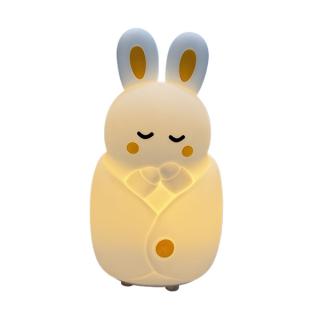Tap Control Rabbit Silicone Night Light with 600mAh Battery